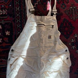 Carhartt Cream Overalls Large 12-14